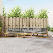 Set di divani da esterno Bianco 79 x 79 x 37 cm Poliestere 3387015