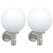 Lampada da Parete Esterna 2 pcs Argento 28 x 25 x 38 cm 4005946