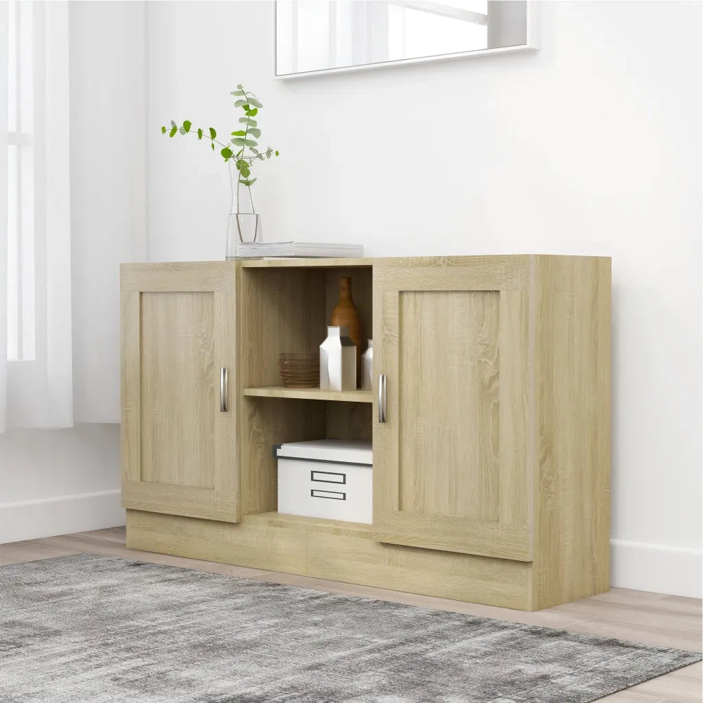Credenza | Madia | Buffet da pranzo | Armadio da pranzo Rovere Sonoma 120x30,5x70 cm in Legno Multistrato