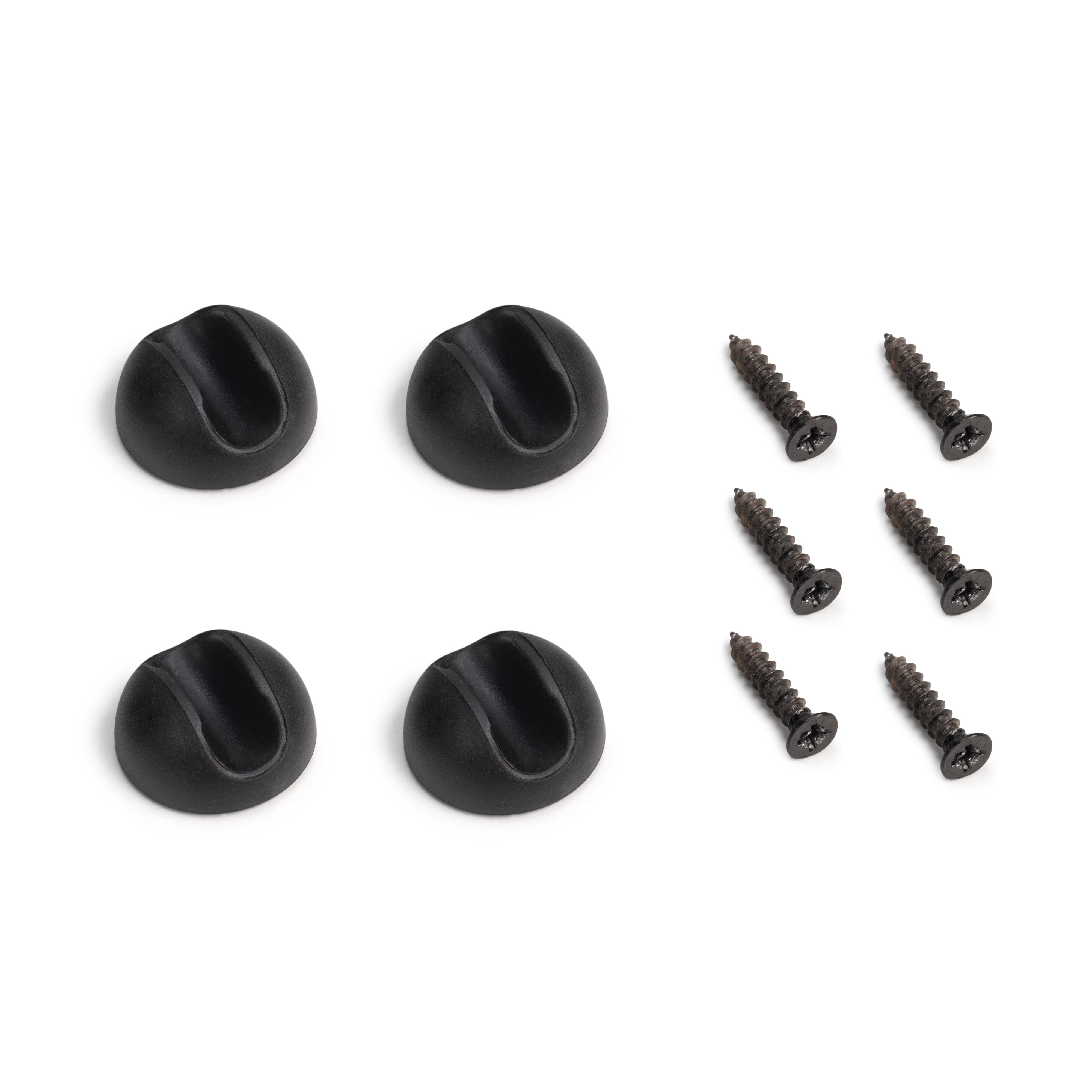 Hairpin Set di Gambe H2 Aste per Tavolo H400 Verniciato Nero Acciaio Emuca