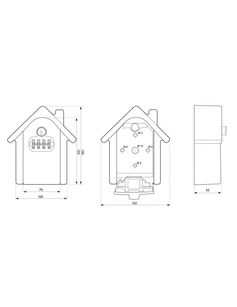 Cassetta portachiavi a forma di casa – THIRARD