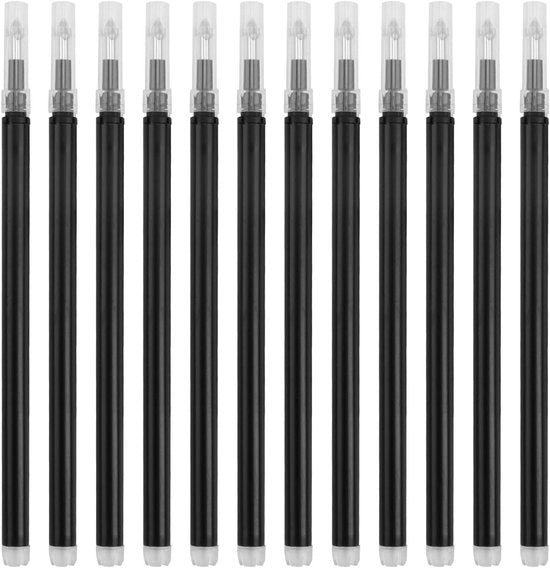 Penna per scrivere a sfera Allecto Plus - Navullingen nero 0,7 mm per penna a inchiostro permanente - alta qualità - lunga durata - inchiostro sensibile al calore - 400 m