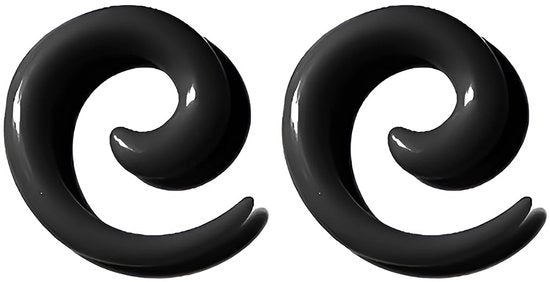 Orecchini Tapers 1,6 mm (14 G) - Ossicini in Acrilato - Pluggi Leggeri - Ipoadregevole - Duraturi - Comodi per uso quotidiano - Orecchini