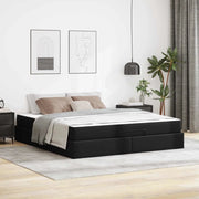 Struttura letto con materasso Altro 2 pcs Nero PVC 3399437