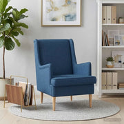 Poltrona-Divano Sedia Blu Tessuto 946784