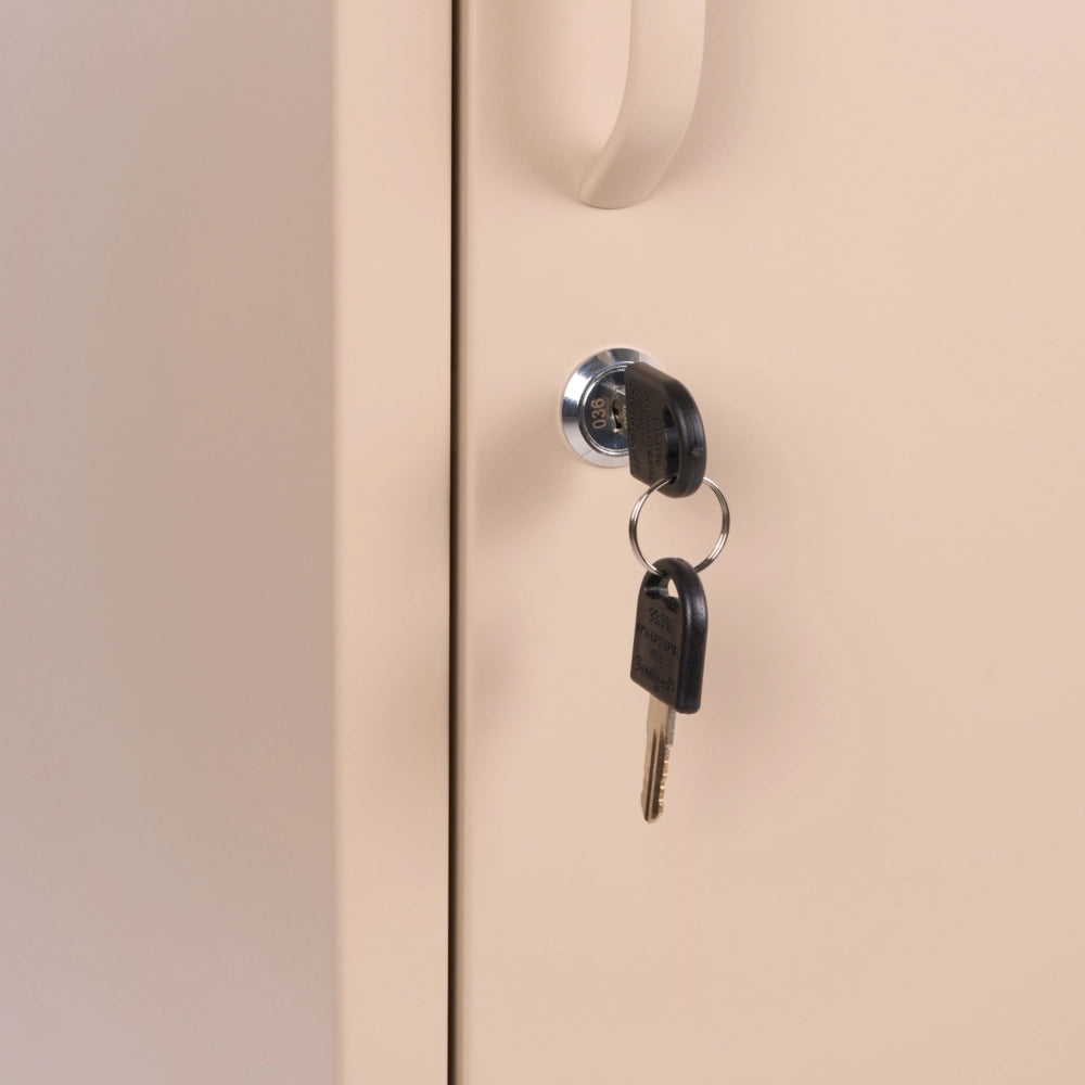 Armadietto metallico per ufficio con 5 ripiani beige moderna per ufficio domestico