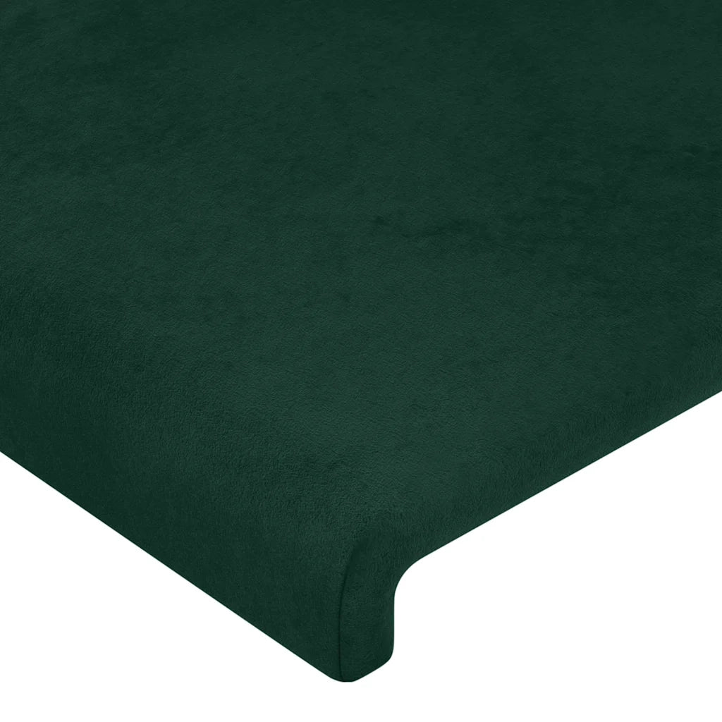 Giroletto senza Materasso Verde Scuro 90x200 cm in Velluto 3125614