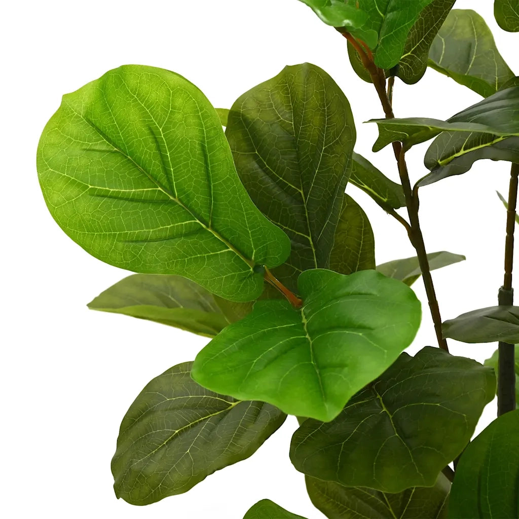 Albero di Ficus Artificiale 48 Foglie 165 cm Verde 4103581