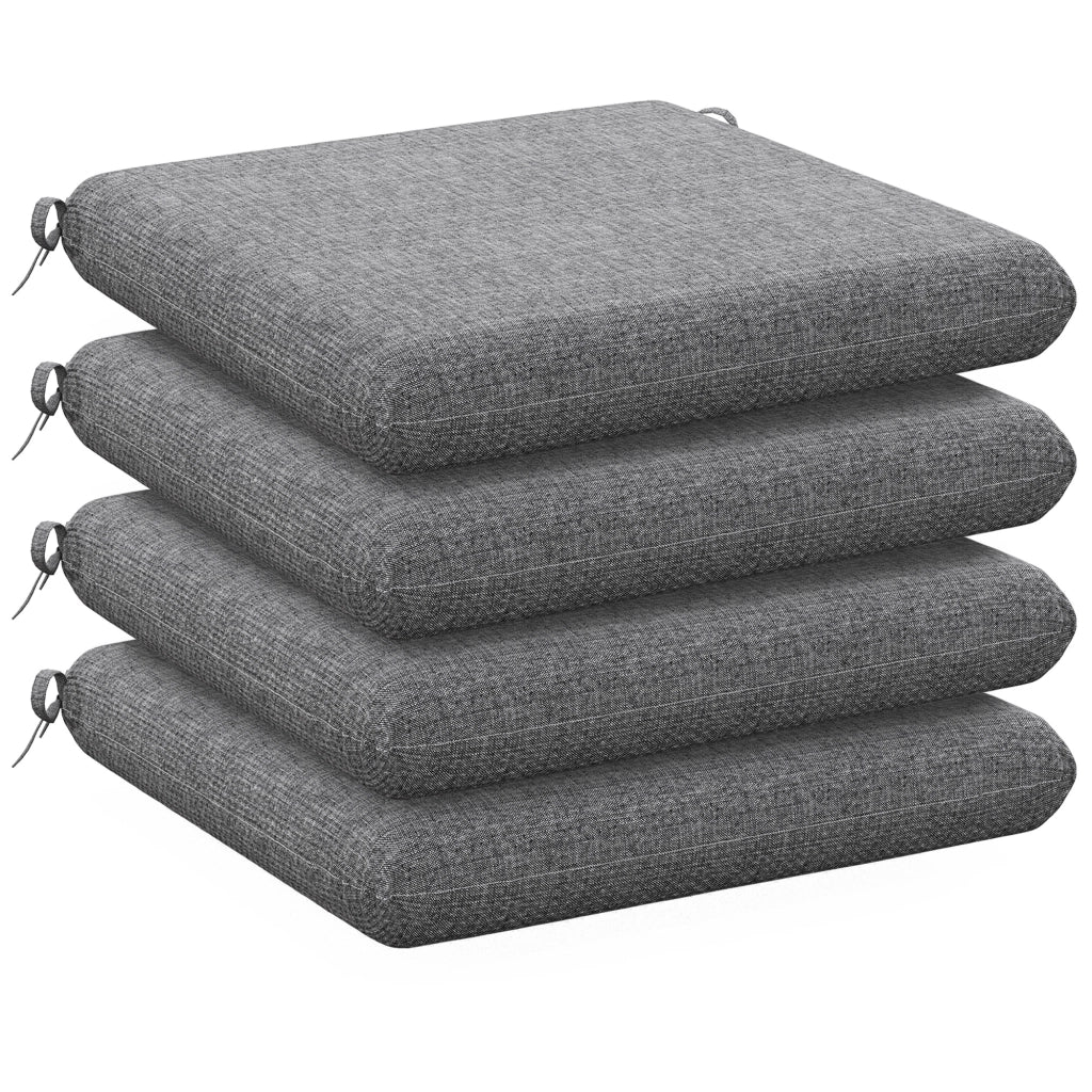 Set di 4 Cuscini per Sedie da Pranzo ¨C zephmum ¨C Grigio 47x47x7cm