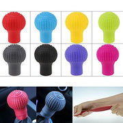 Trade Shop - Copri Pomello Auto Silicone Leva Cambio Protezione Nero Beije Grigio Universale -