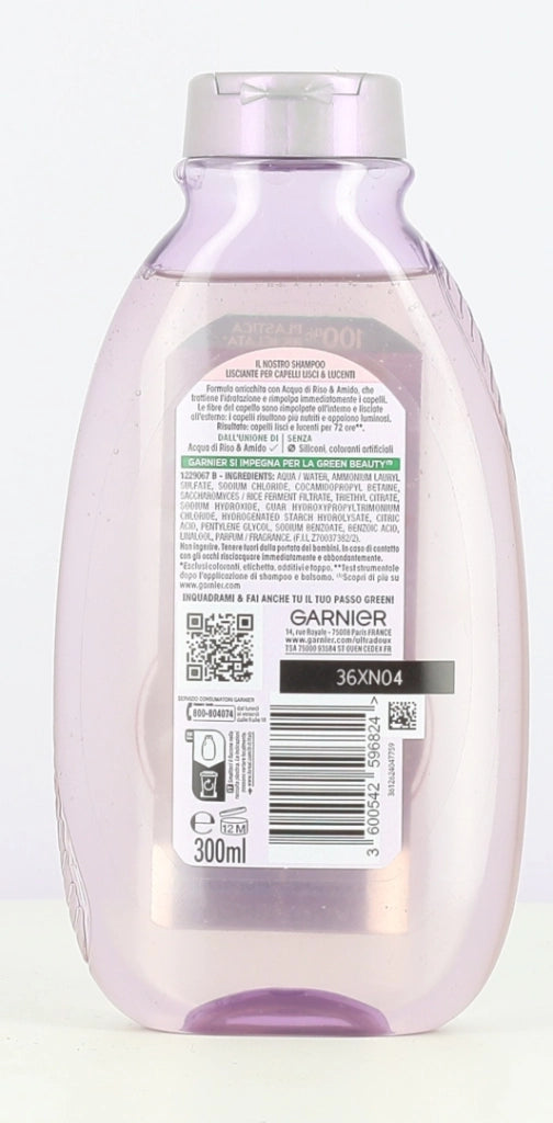 GARNIER SET 6 PZ SHAMPOO ULTRA DOLCE 300 ML INFUSO ACQUA RISO E AMIDO