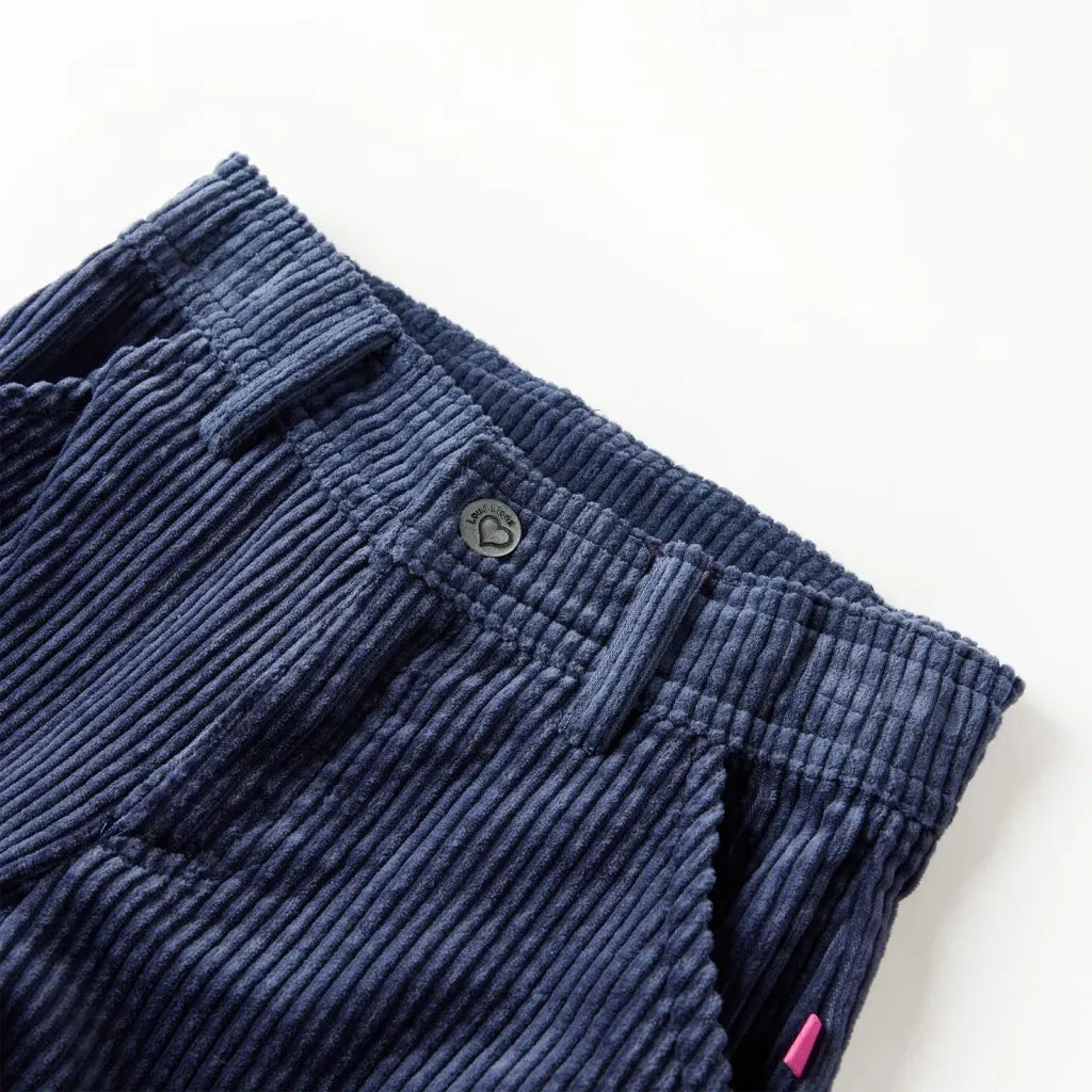 Pantaloni da Bambino in Velluto a Coste Blu Marino 116 CFW5578569