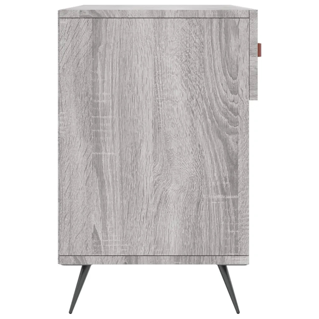Panca Porta Scarpe-Sgabello-Panca Scarpiera Grigio Sonoma 102x35x55 cm Legno Multistrato 332367