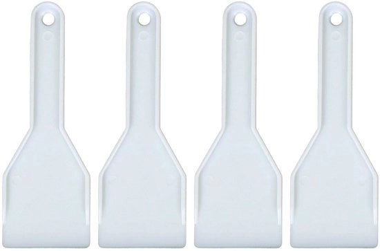Set di 4 Scrapei di Ghiaccio - Materiale ABS Duraturo - Manico Ergonomico - Progettazione Compatta - Rimuovitore di Ghiaccio - Risparmio di Energie - Scrapeo di Ghiaccio
