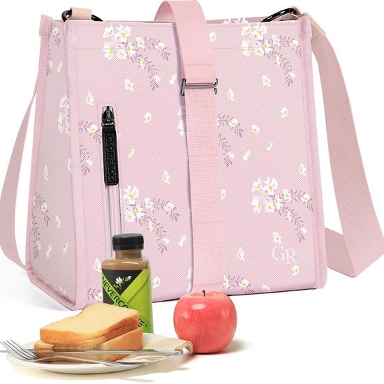 Borsa da Picnic per Donna 2025 Nuova Borsa da Pranzo per Donne, Ragazze, Bambini, Ideale per Scuola/Trasporto/Lavoro/Picnic/Dono, Borsa Isolante Flexibile Opaca, Opaca e Flessibile