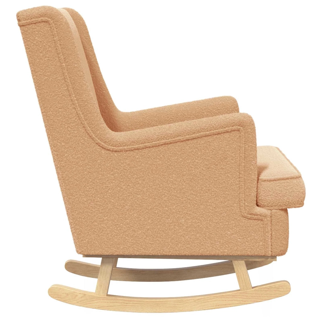 Sedia a dondolo Beige 62 x 80 x 85 cm Bouclé