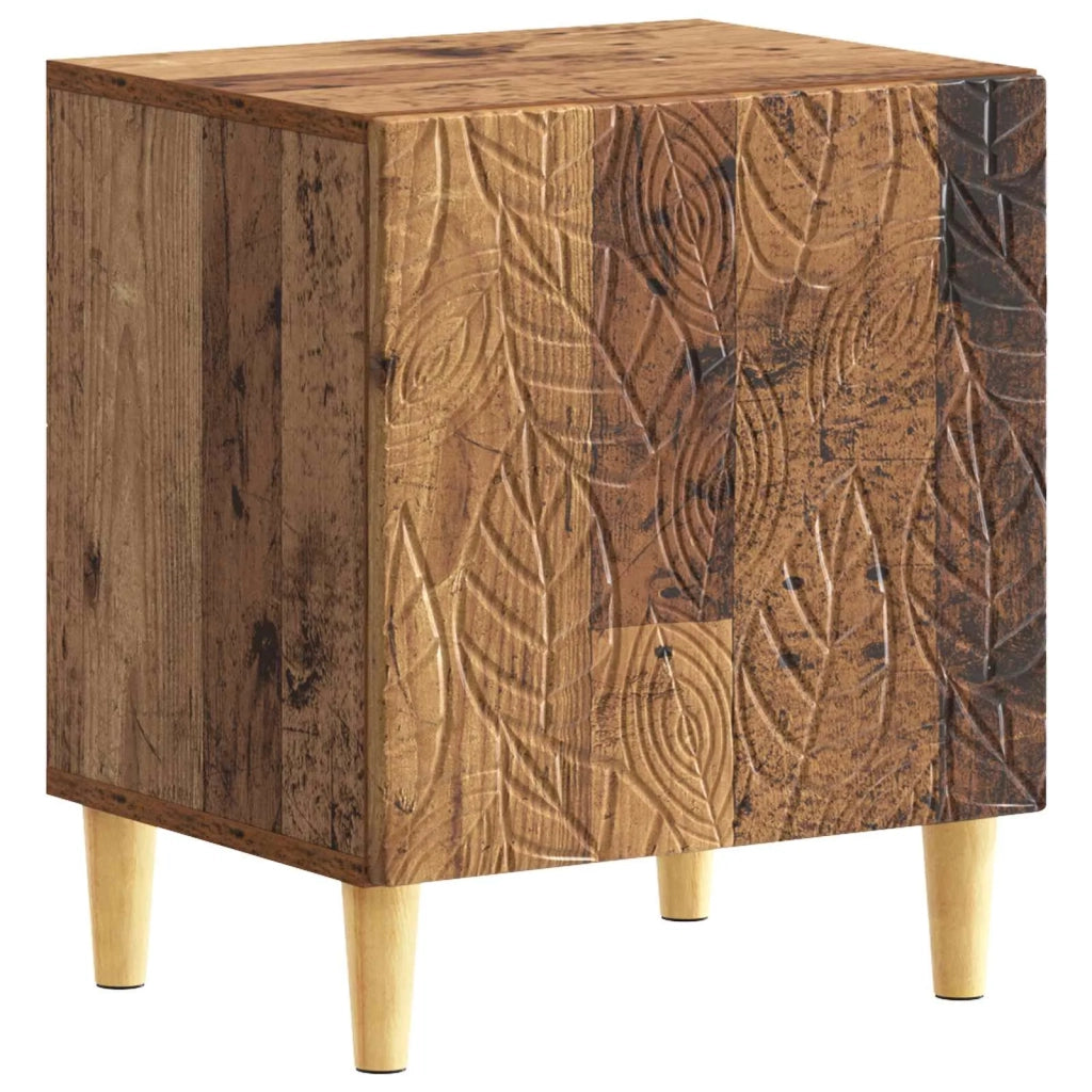 Comodino 2 pcs Legno antico 43 x 34,5 x 50 cm