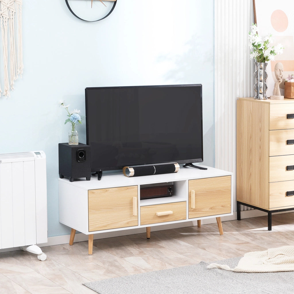 Mobile TV con cassetto e ante ¨C zephmum ¨C 120x37x45,5 cm