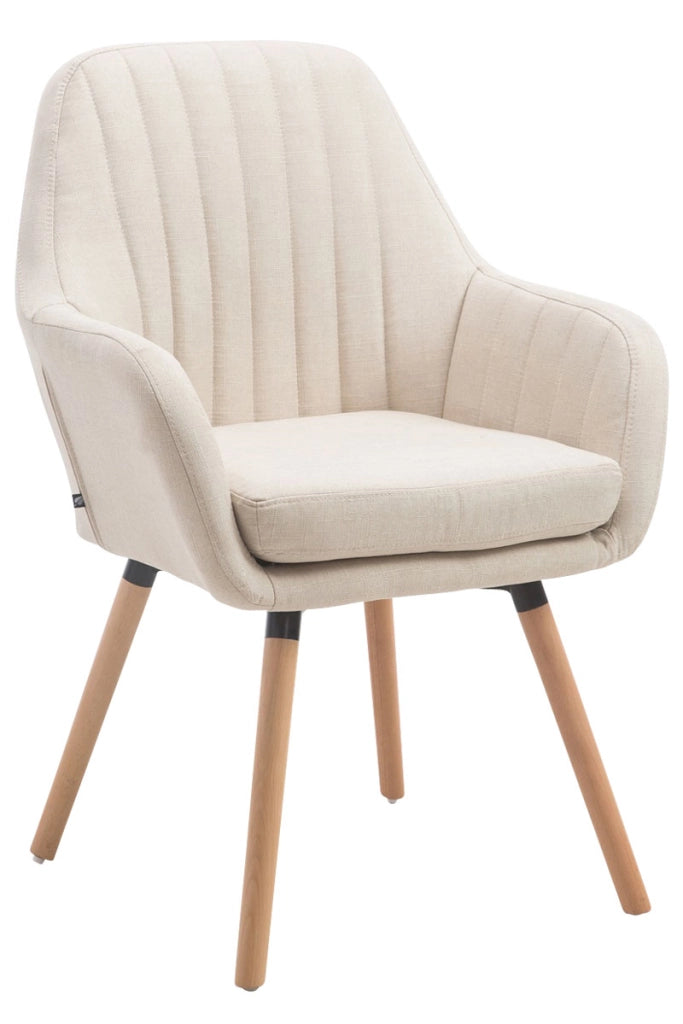 Poltroncina Florian in tessuto crema,natura