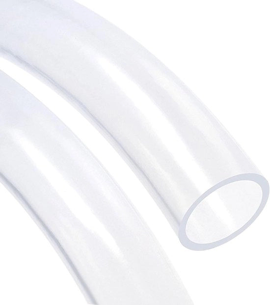 Tubing PVC trasparente in vinile 1m di lunghezza per acqua, olio, aria, polveri - 50mm ID 58mm OD
