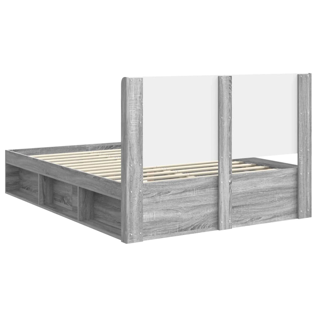Struttura del letto con stoccaggio e testata 3 pcs 3413834
