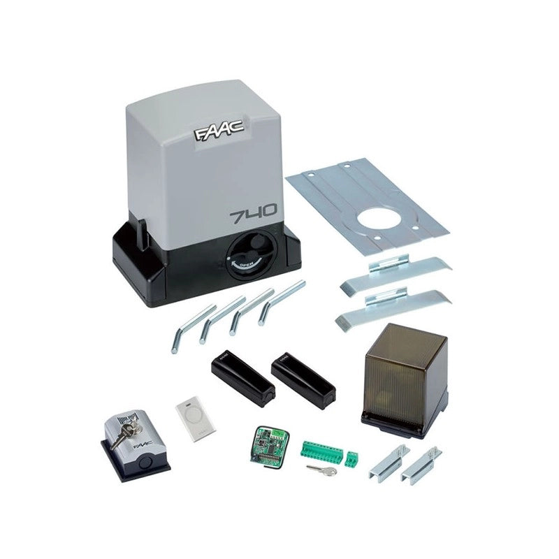 KIT DELTA 2 FAAC Automazione cancello scorrevole 500KG 230V SAFE DELTA2