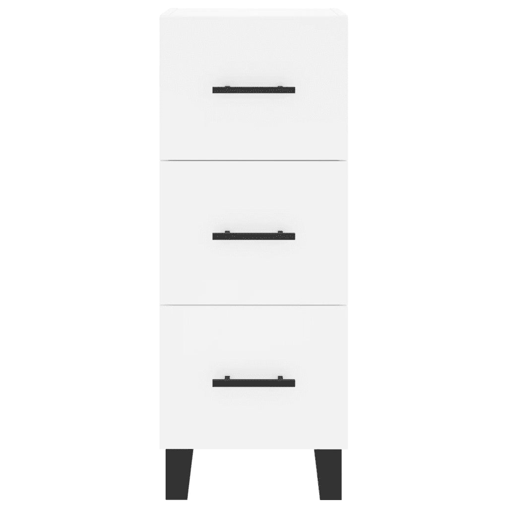 Credenza | Madia | Buffet da pranzo | Armadio da pranzo Bianca 34,5x34x90 cm in Legno Multistrato