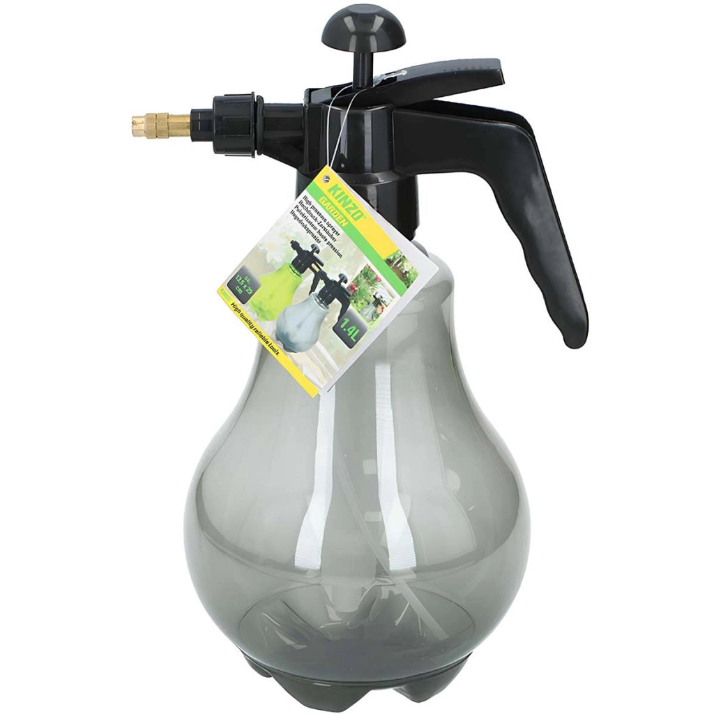 Spruzzatore a pressione 1,4 L versatile con ugello regolabile ergonomico Grigio Kinzo