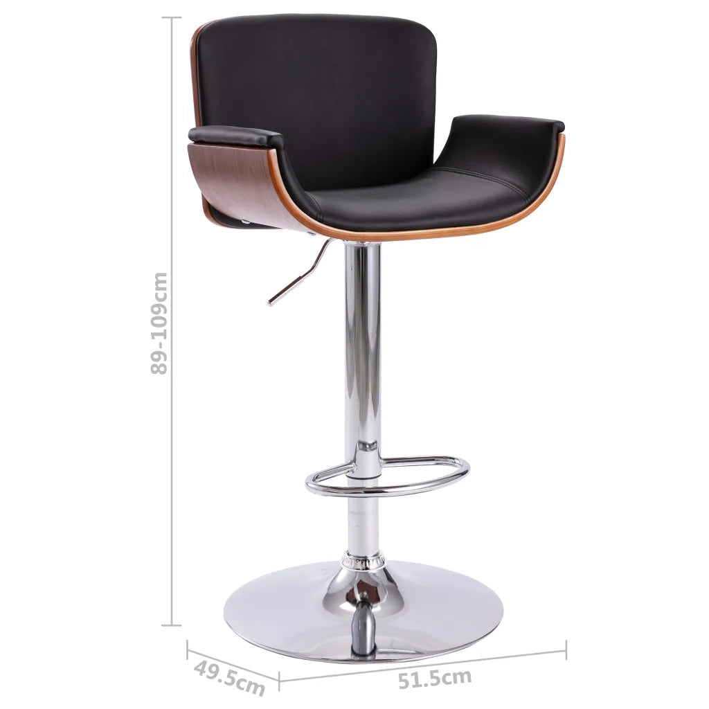 Sgabello da Bar Nero in Similpelle cod mxl 64345