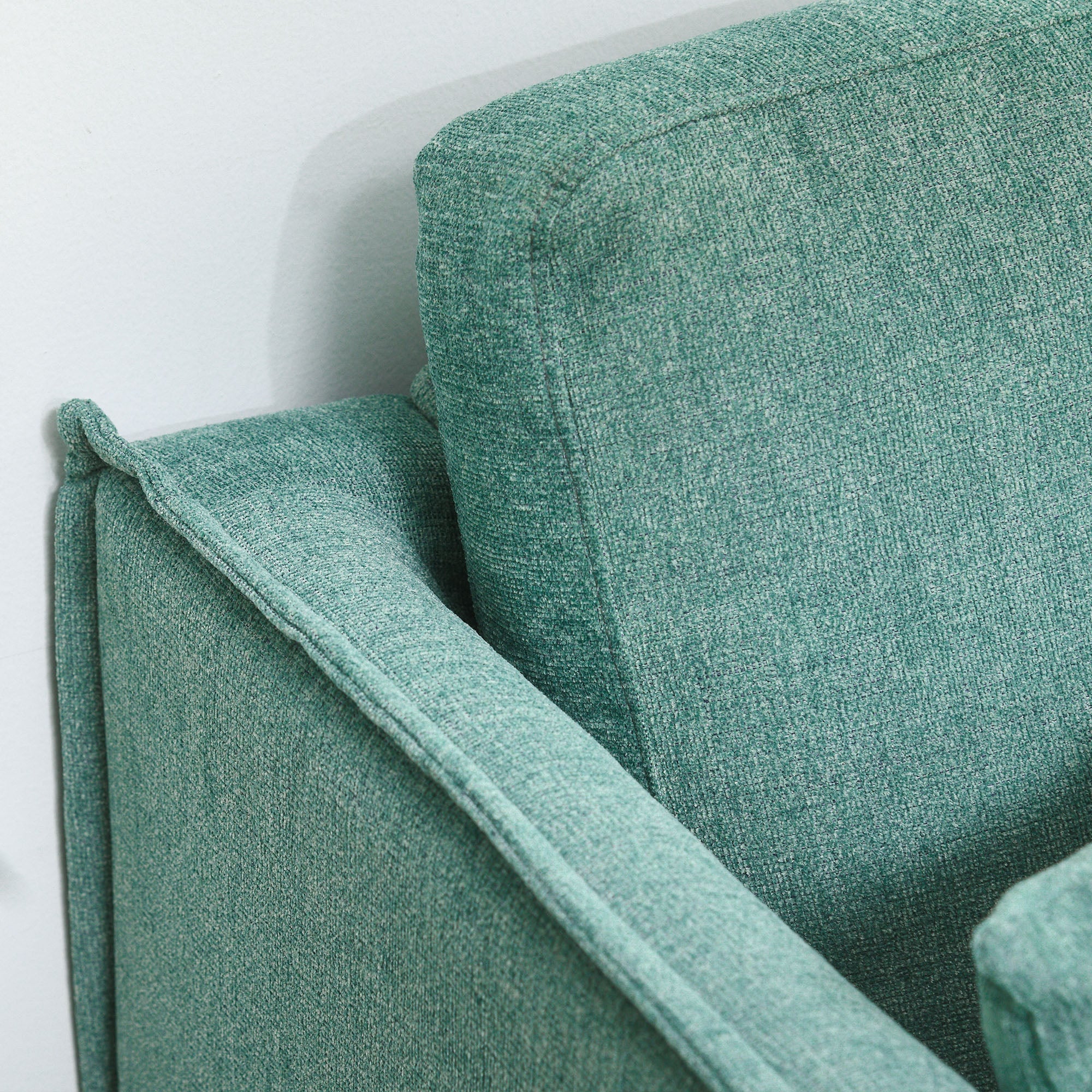 Divano 3 Posti 184x77x81 cm in Tessuto Verde