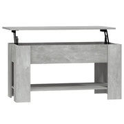 Tavolino salotto | Tavolino da caff¨¨ | Tavolino da Soggiorno Grigio Cemento 101x49x52 cm Legno Multistrato