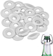 Set di gomme adesivi in silicone - Pacchetto da 25 - per bottiglie di birra e bibite gassate con coperchi a scatto.
