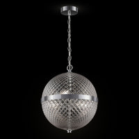 Lampada pendente Neoclassic in Metallo Yonkers Cromo