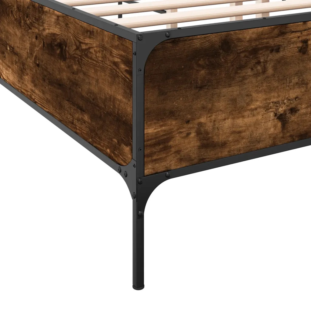 Giroletto Rovere Fumo 160x200 cm in Legno Multistrato Metallo