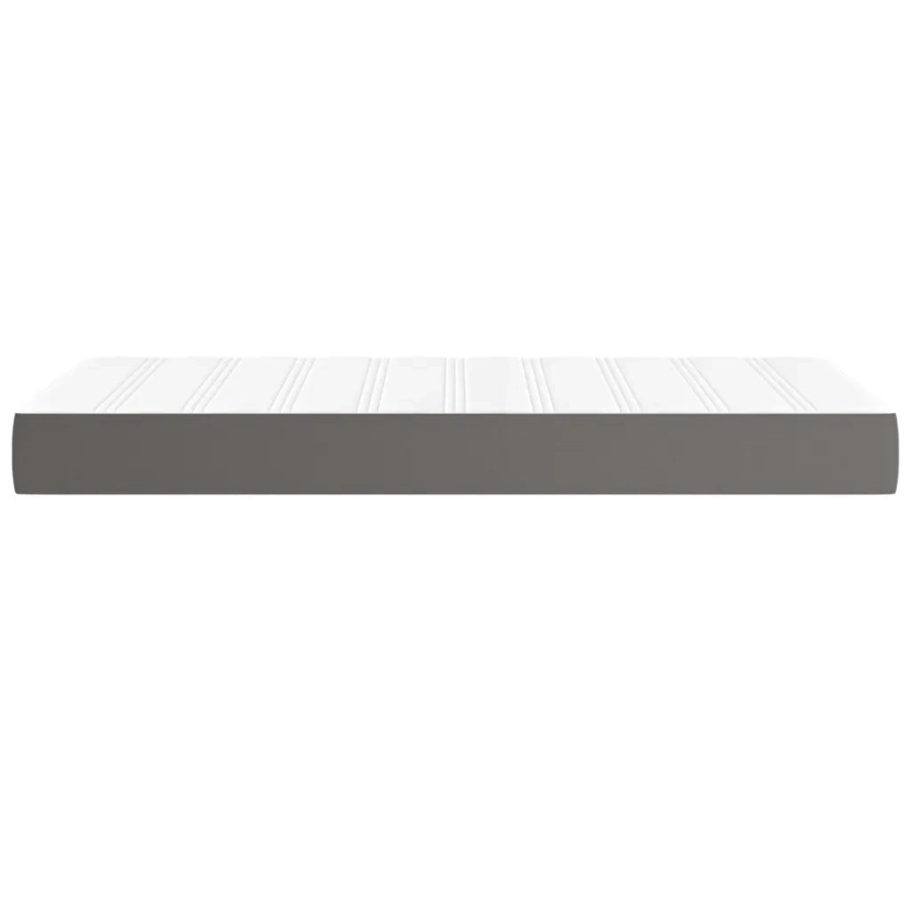 Materasso a Molle Insacchettate Rigidità Media Grigio 90x190x20 cm in Similpelle 347706