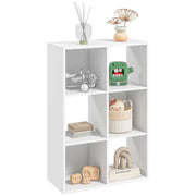 Libreria a Cubi con Ripiani ¨C Zephmum ¨C Legno Bianco 61.5x29.5x91.5 cm