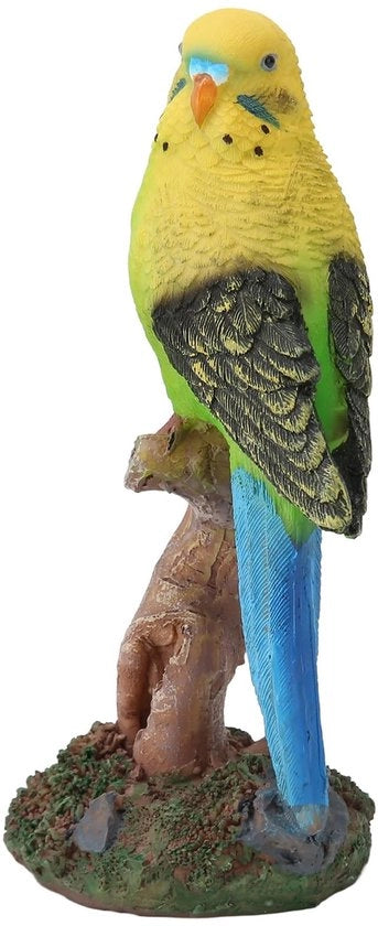 Decorazione per Woonkamer/Sala da Pranzo - Ornamento Decorativo con Vogel in Rilievo - Realizzato con Alta Qualità - Adatto per Ambiente di Casa - Materiale Duraturo e Resistente - Opera d'Arte con Alta Qualità di Cottura - Figura di Pappagallo in Rilievo