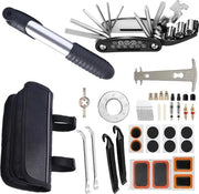 Set di riparazione bicicletta da 37 pezzi con pompa mini per mountain bike e bicicletta da corsa kit di attrezzi in valigetta
