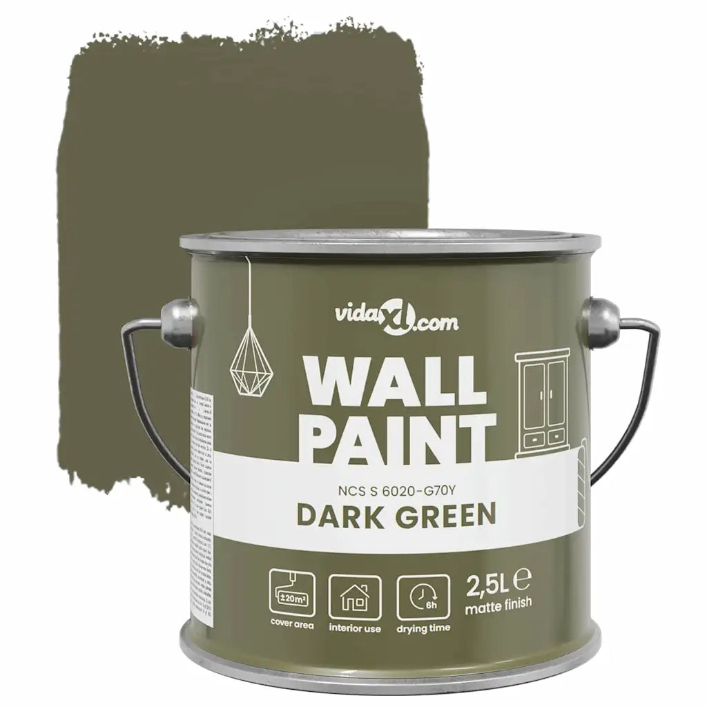 Pittura murale Verde 2,5 L Stampa da parete CFW5201859