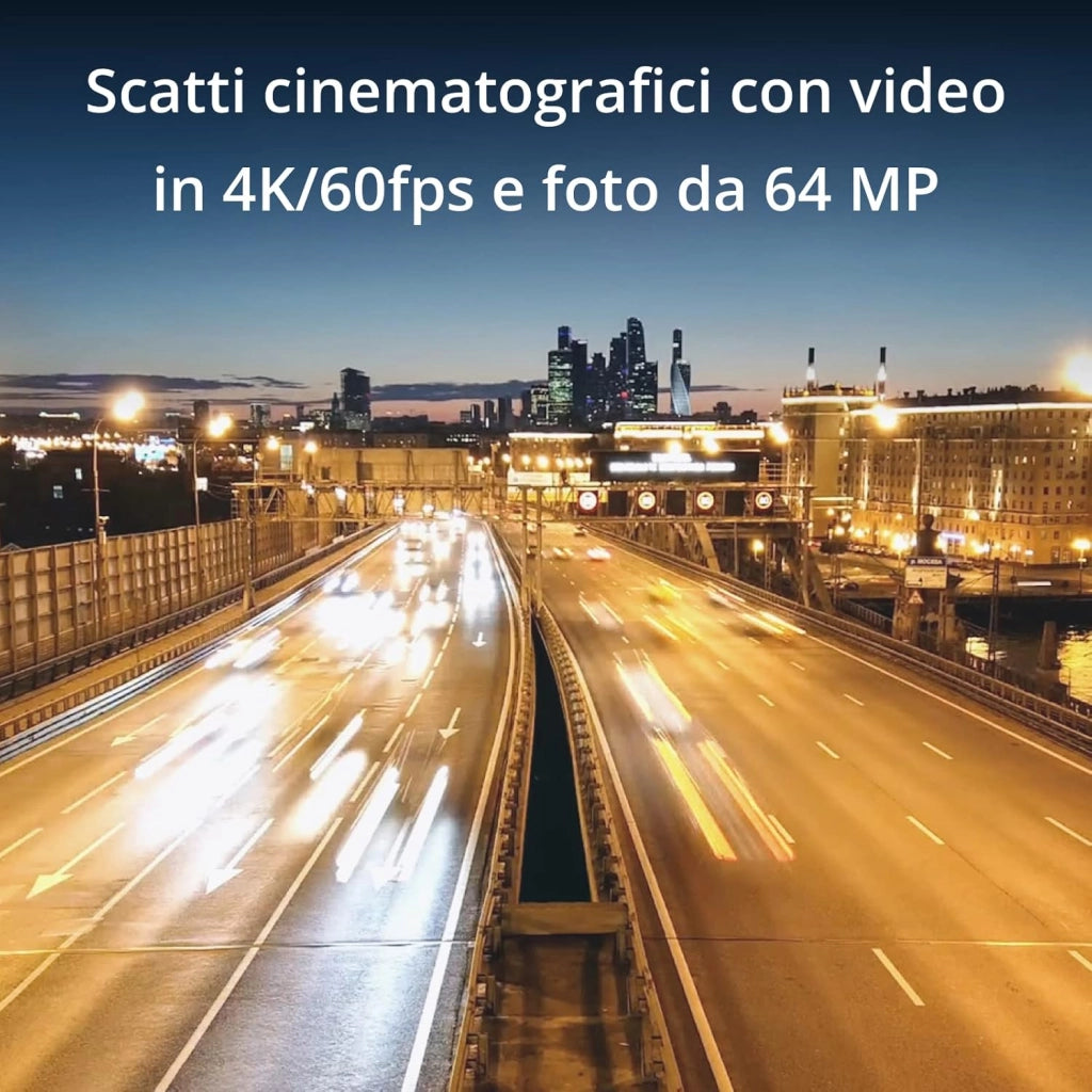 DJI Pocket 2 Creator Combo - Fotocamera Stabilizzata 3 Assi, Vlog, Video Ultra HD, Foto ad Alta Risoluzione da 64 MP, 1/1.7” CMOS, HDR, Riduzione del Rumore, Timelapse, Slow Motion, Zoom 8x