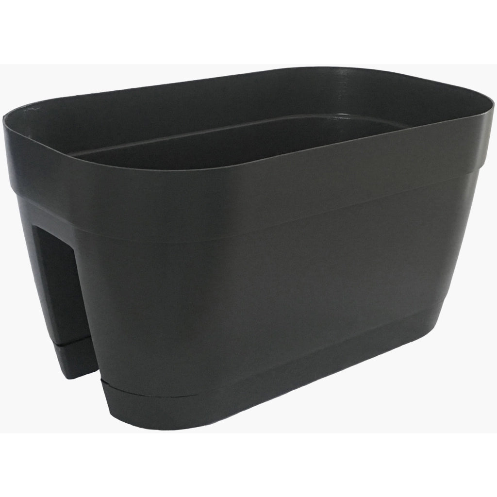VASO RINGHIERA ORLANDO 45X25XH24CM SMOKE CON SOTTO
