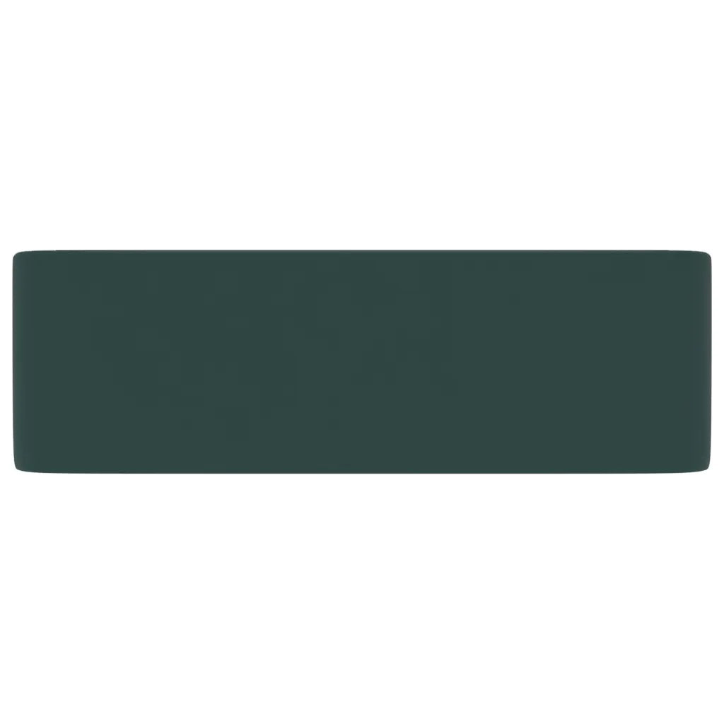 Lavandino Luxury Verde Scuro Opaco 41x30x12 cm in Ceramica 147047