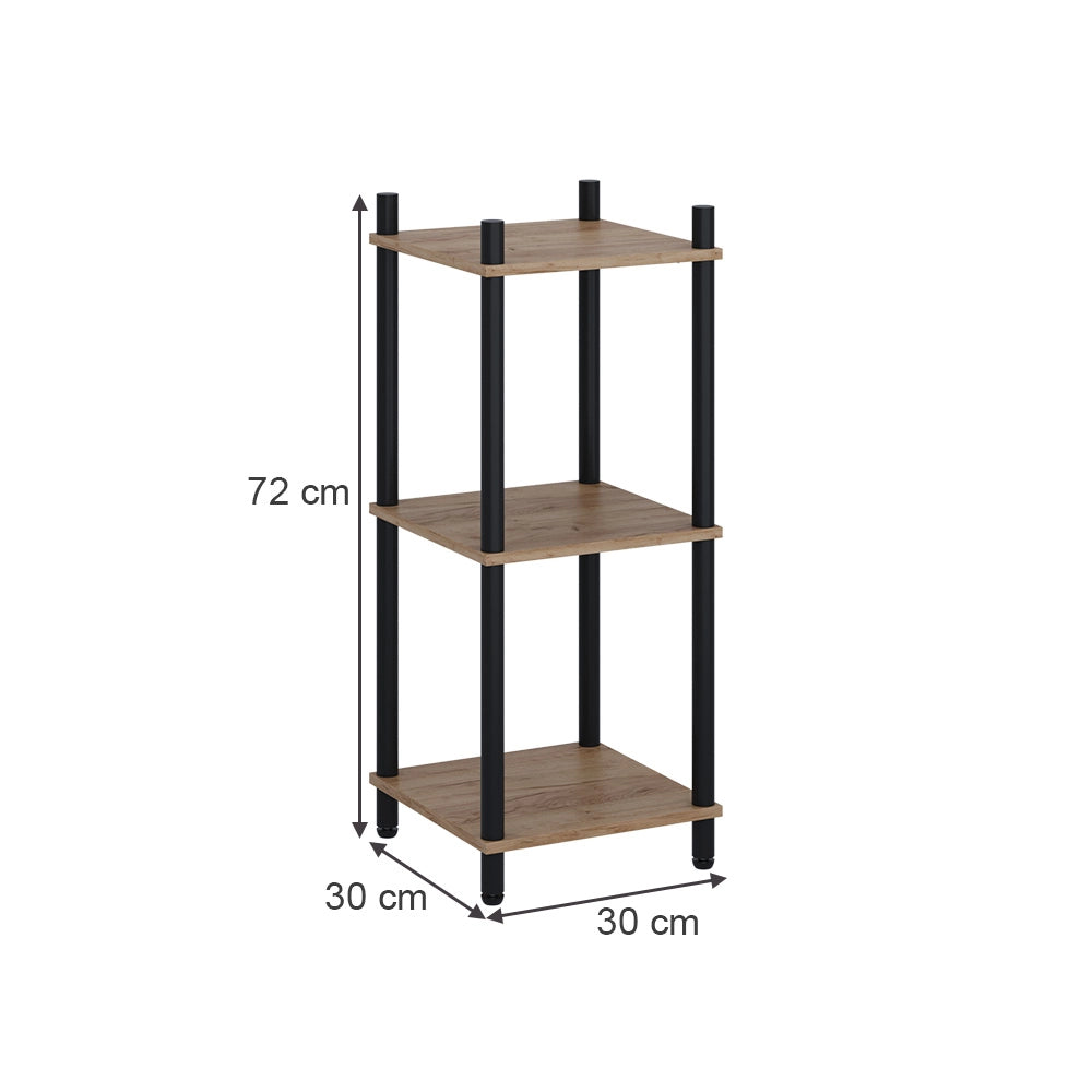 Vicco Libreria Quercia dorata/antracite 30 x 72 cm 3 ripiani