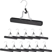 12 pezzi di appendiabiti in legno - gru con hilo completamente rotativo - Dimensioni: 17 x 25 x 2,3 cm - colore nero