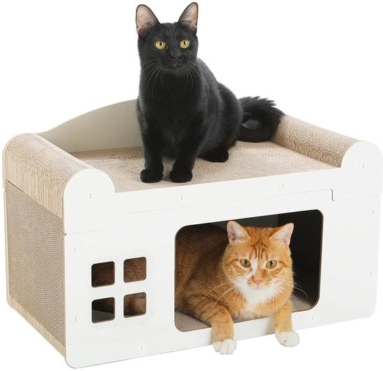 Casa per Gatti - Sostenibile e Interattiva - 1 pezzo - 55 x 27,5 x 35 cm