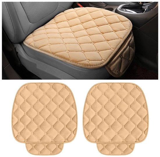 Accessori per auto universali - Cuscino di supporto - Antiscivolo e impermeabile - Beige - Molto morbido e respirante - Adatto per la maggior parte delle auto e SUV