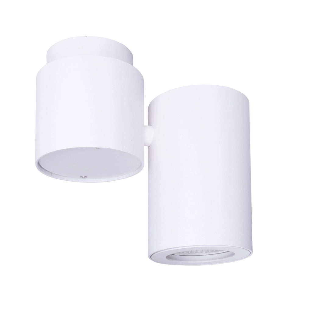 Faretto soffitto moderno orientabile tondo bianco GU10 50W