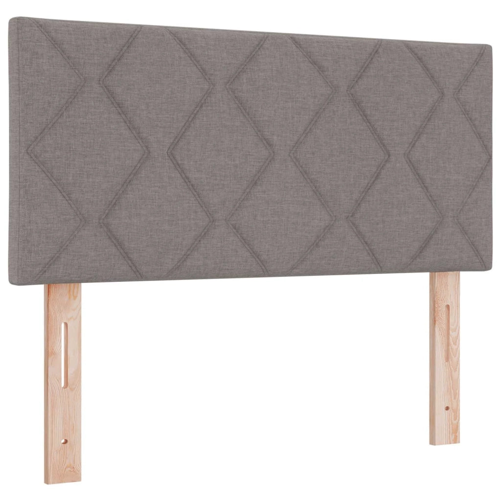 Letto Ottomano con Materasso e LED Tortora 100 x 200 cm Tessuto 3456971