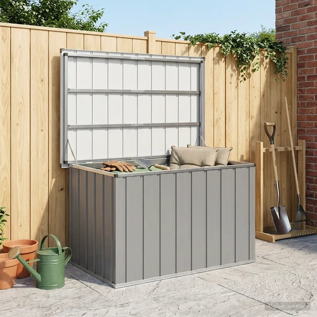 Baule da Giardino Grigio 109x67x65 cm CFW4237036