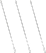 Set di maniglie per tende in acrilato trasparente da 30 cm - 3 pezzi con accessori per apertura finestra.